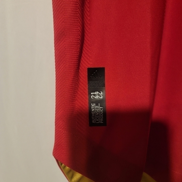 Adidas Manchester United 21/22 Home Authentic Men's Jersey Red Size Medium - Picture 4 of 5